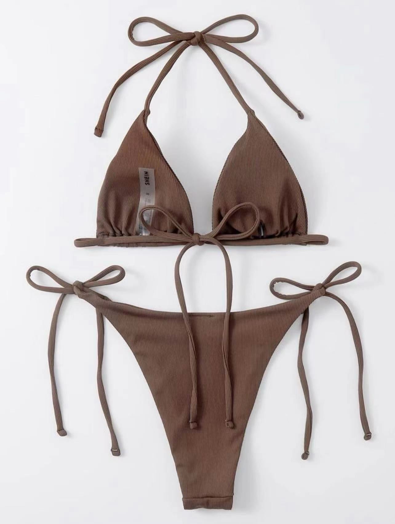 Wholesale Three Point Split Polyester Swimwear